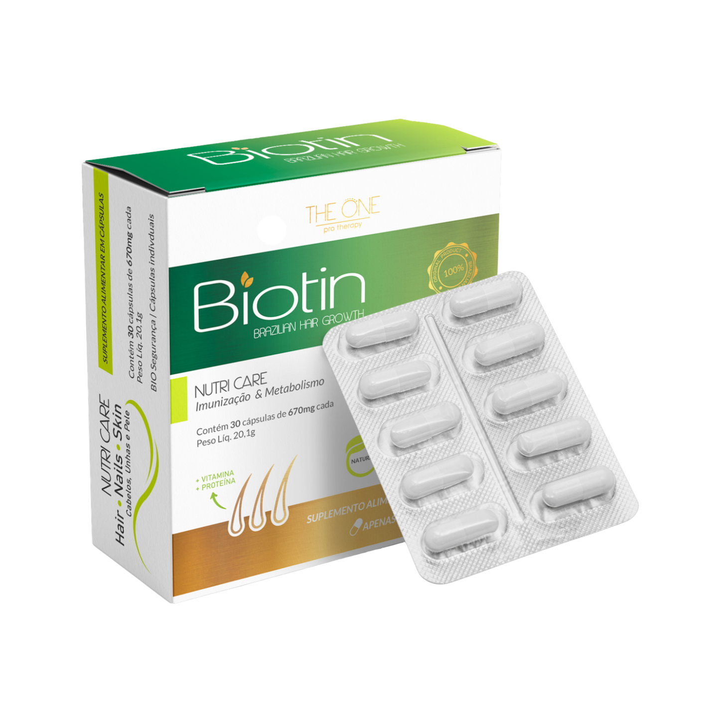 BIOTIN - 30 Cápsulas